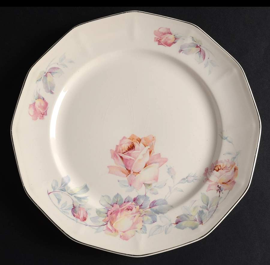 Rose Mary Luncheon Plate by Royal (USA)-1
