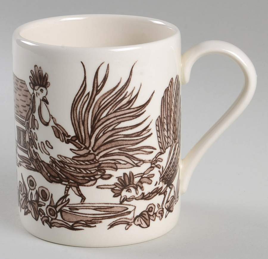 Rooster Toile Mug by Royal Stafford-1