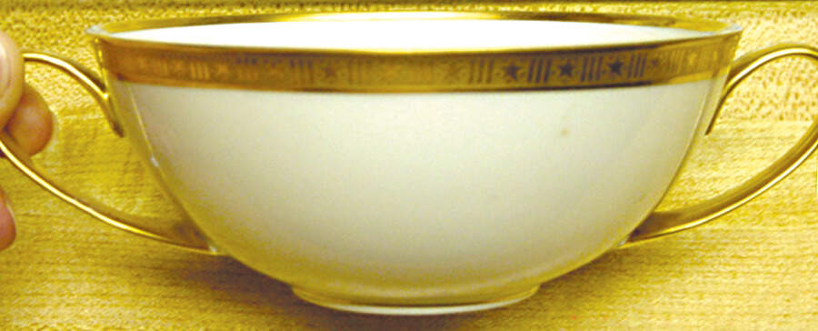 ROY10 Flat Cream Soup Bowl by Royal York (Germany)-1
