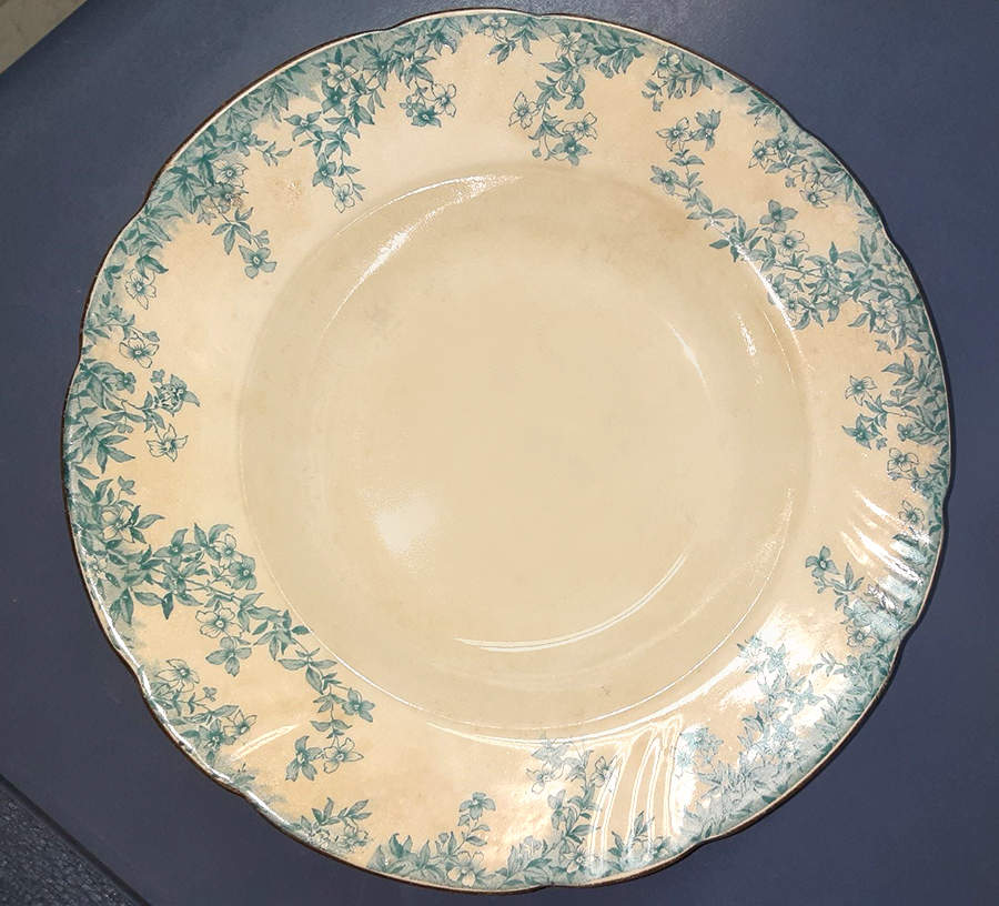 Rosslyn (Blue Floral) Rim Soup Bowl by Royal Doulton-1