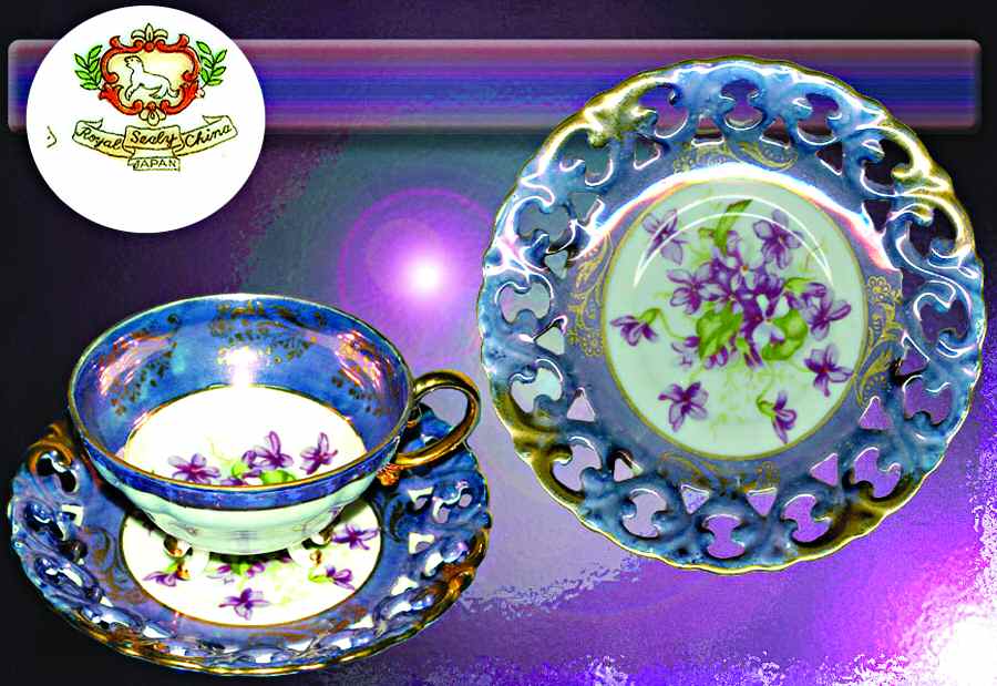 RSY24 Footed Cup & Saucer Set by Royal Sealy-1