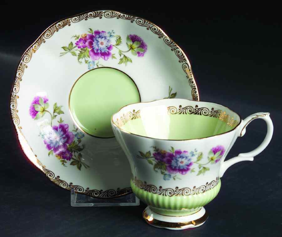 Reverie Series Footed Cup & Saucer Set by Royal Albert-1