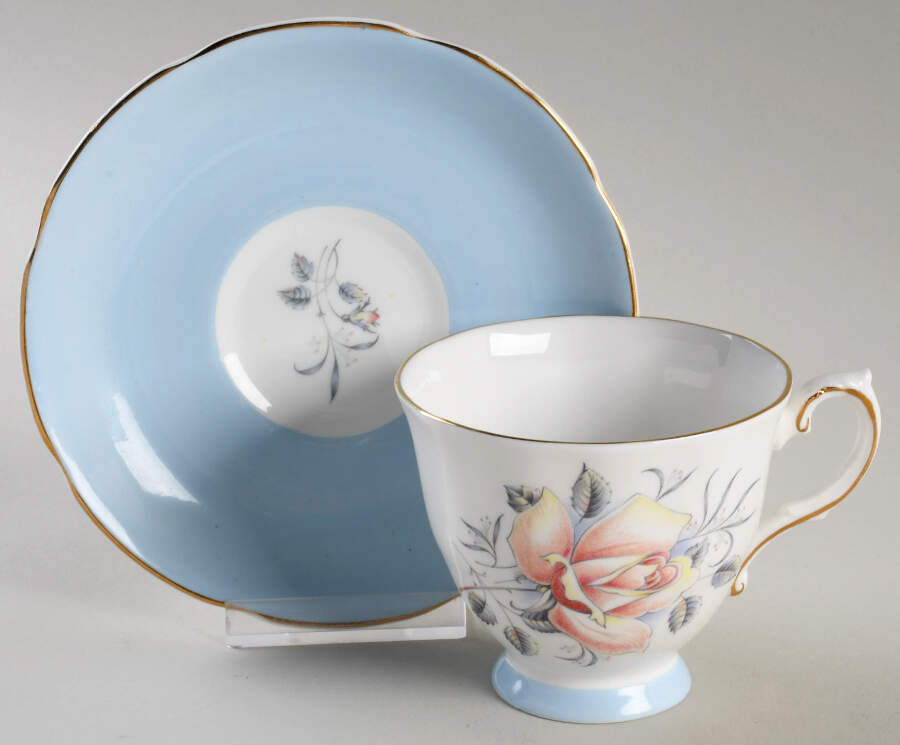 Mayfair Footed Cup & Saucer Set by Royal Grafton-1