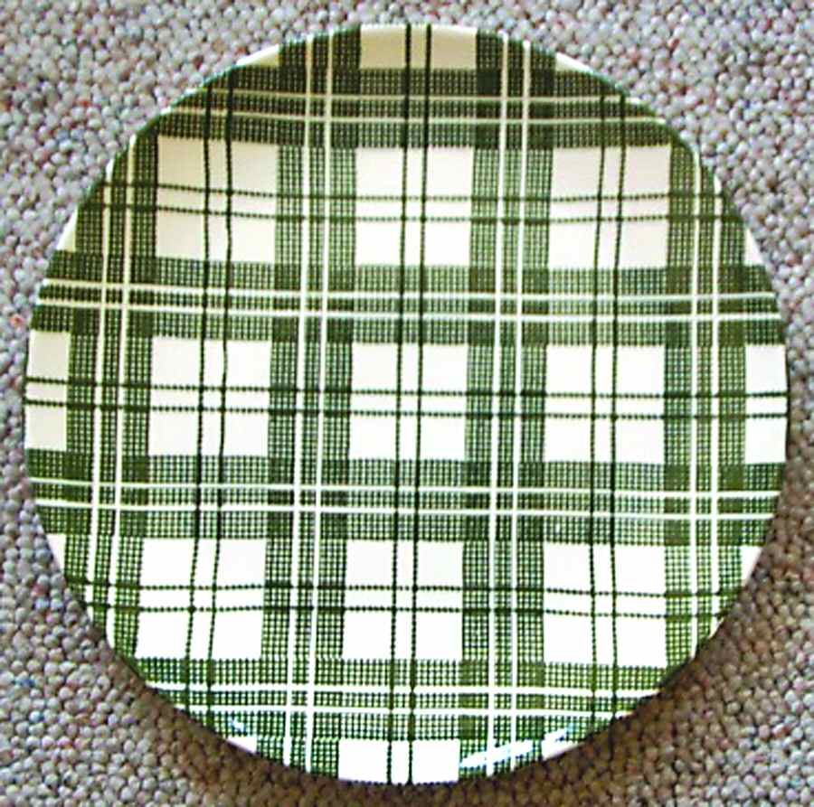 Tartan Green Luncheon Plate by Royal (USA)-1