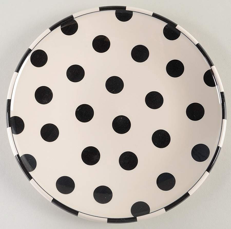 Monochrome Dots Salad Plate by Royal Stafford-1