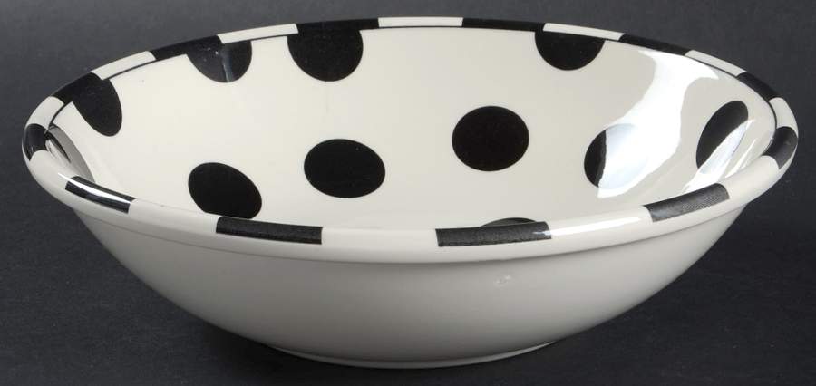 Monochrome Dots Coupe Soup Bowl by Royal Stafford-1