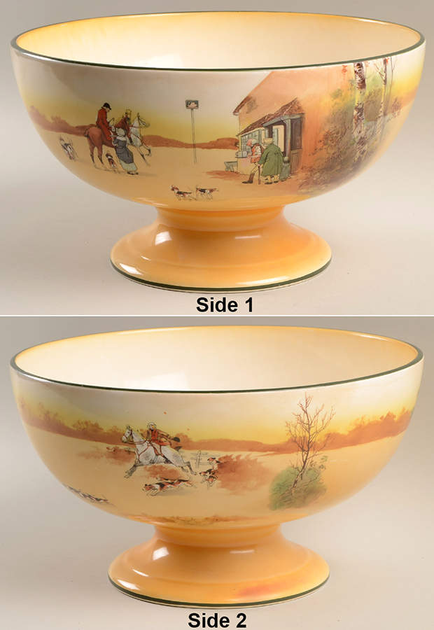 Hunting (John Peel, Earthenware) Punch Bowl by Royal Doulton-1