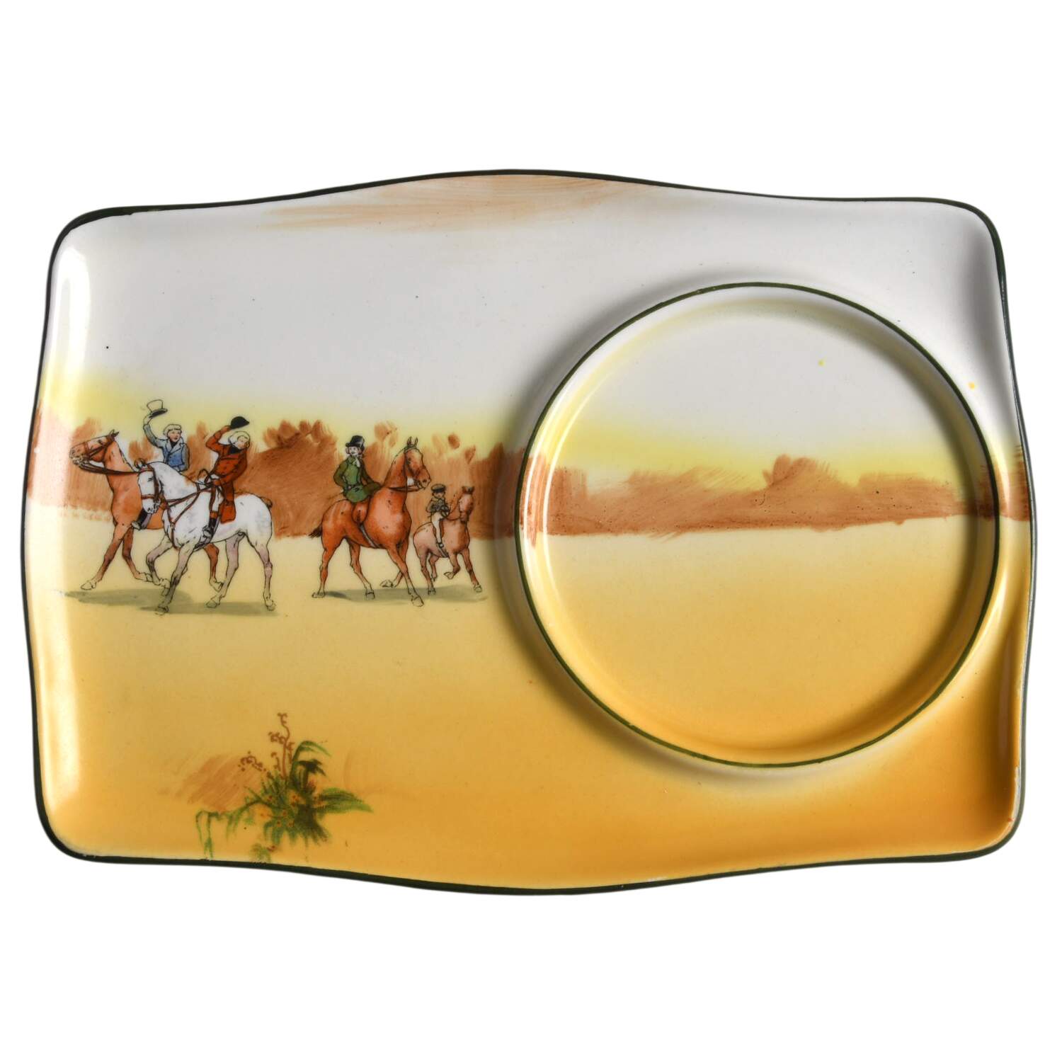 Hunting (John Peel, Earthenware) Plate for Dessert Plate & Cup Set by Royal Doulton-1