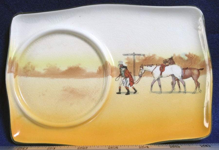 Hunting (John Peel, Earthenware) Plate for Dessert Plate & Cup Set by Royal Doulton-1