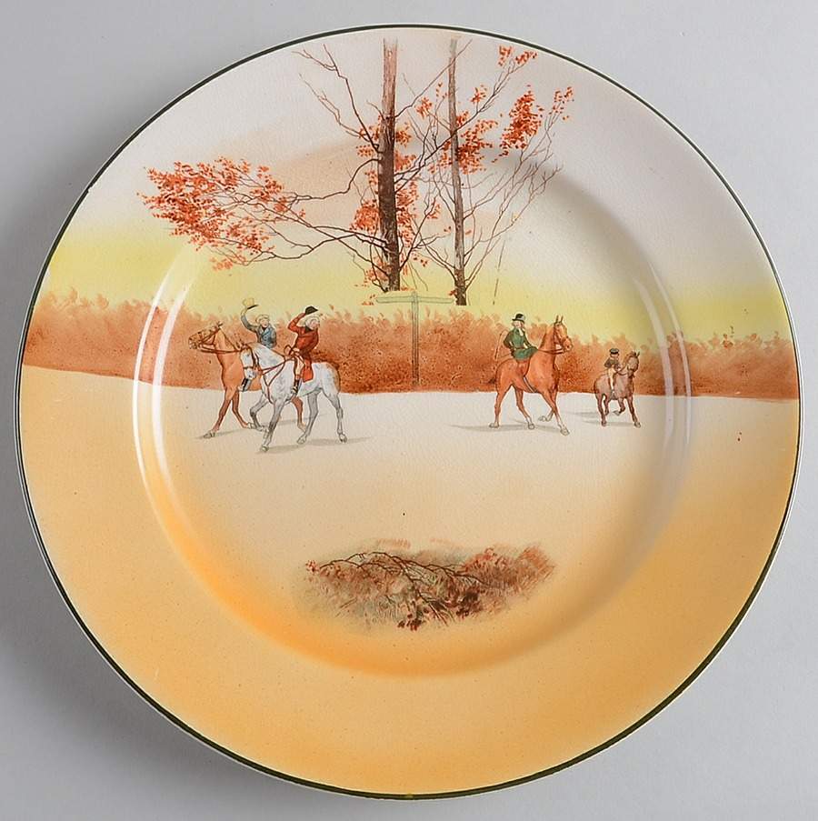 Hunting (John Peel, Earthenware) Dinner Plate by Royal Doulton-1