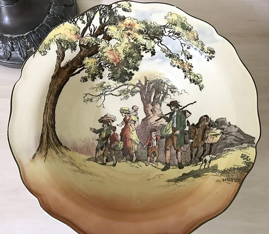 Gleaners and Gypsies Dinner Plate by Royal Doulton-1