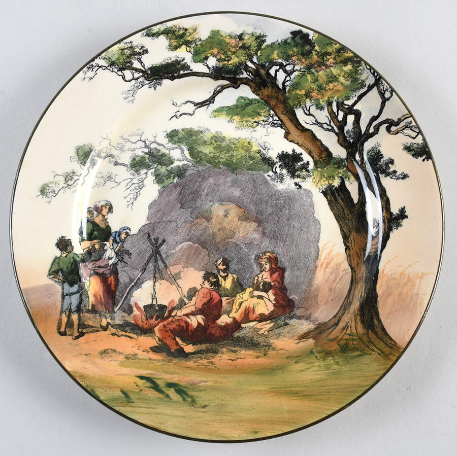 Gleaners and Gypsies Luncheon Plate by Royal Doulton-1
