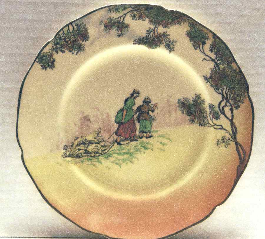 Gleaners and Gypsies Salad Plate by Royal Doulton-1