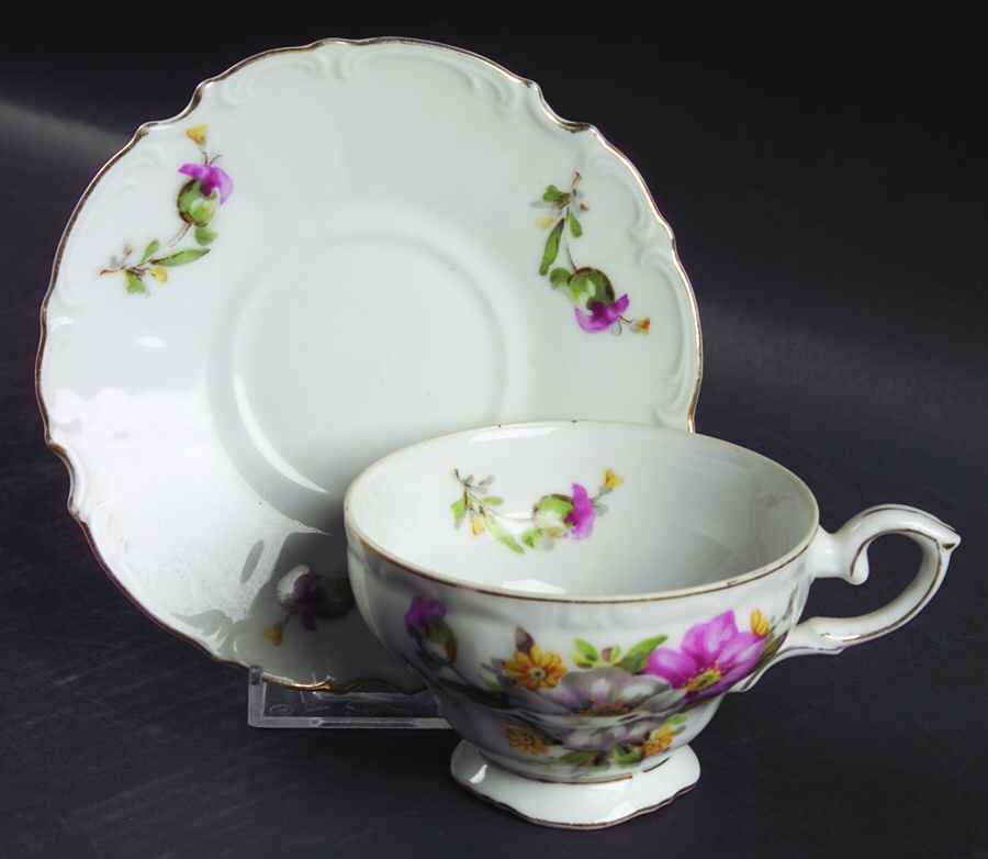 RSY25 Footed Cup & Saucer Set by Royal Sealy-1