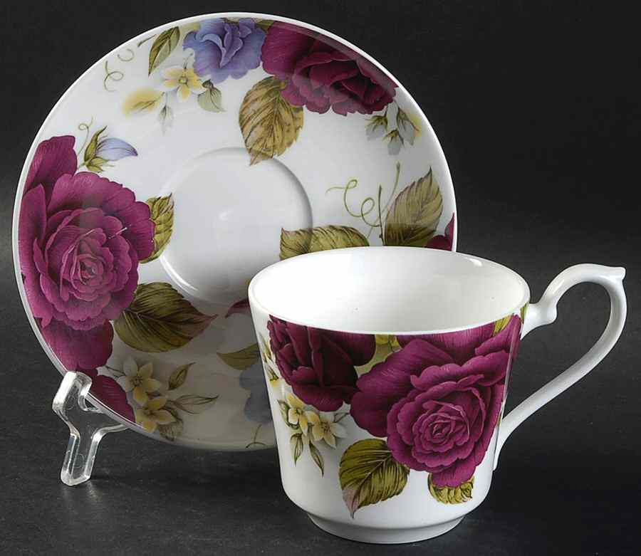 RST113 Flat Cup & Saucer Set by Royal Stafford-1