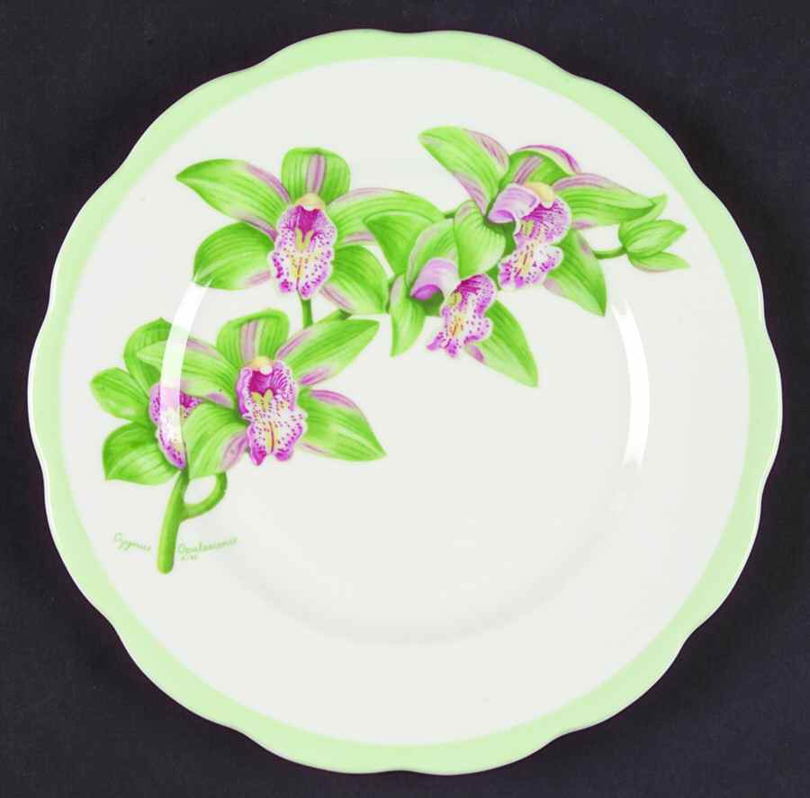 Orchids of Merit Bread & Butter Plate by Roslyn (England)-1