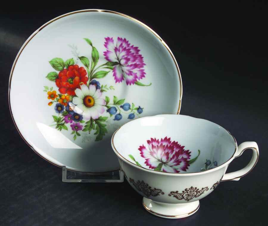 1263 Footed Cup & Saucer Set by Royal Grafton-1