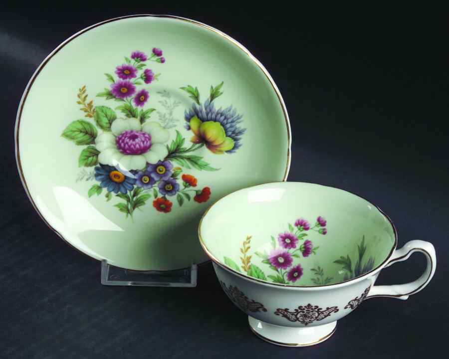 1454 Footed Cup & Saucer Set by Royal Grafton-1