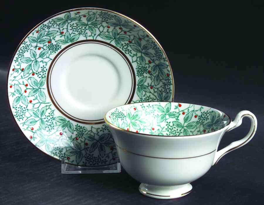 4892 Footed Cup & Saucer Set by Rosina-Queens-1