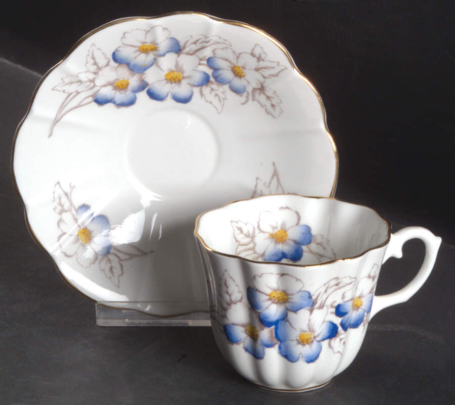2038H Flat Cup & Saucer Set by Royal Ardalt (England)-1