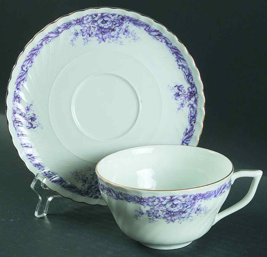 ROT234 Oversized Cup & Saucer Set by Royal Tettau-1