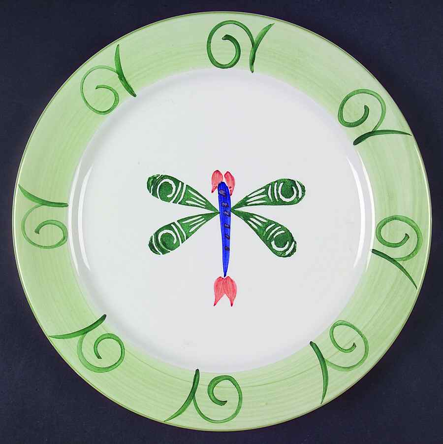 Dragonfly Dinner Plate by Retroneu-1