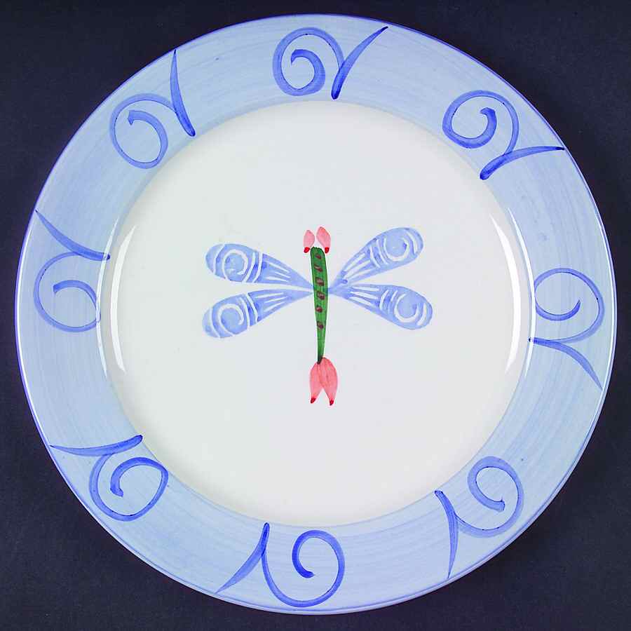 Dragonfly Dinner Plate by Retroneu-1