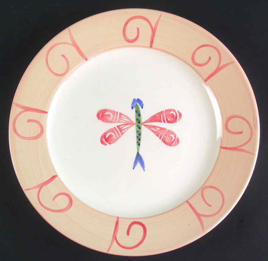 Dragonfly 12" Chop Plate (Round Platter) by Retroneu-1
