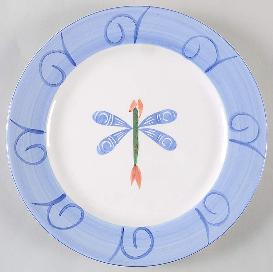 Dragonfly 12" Chop Plate (Round Platter) by Retroneu-1