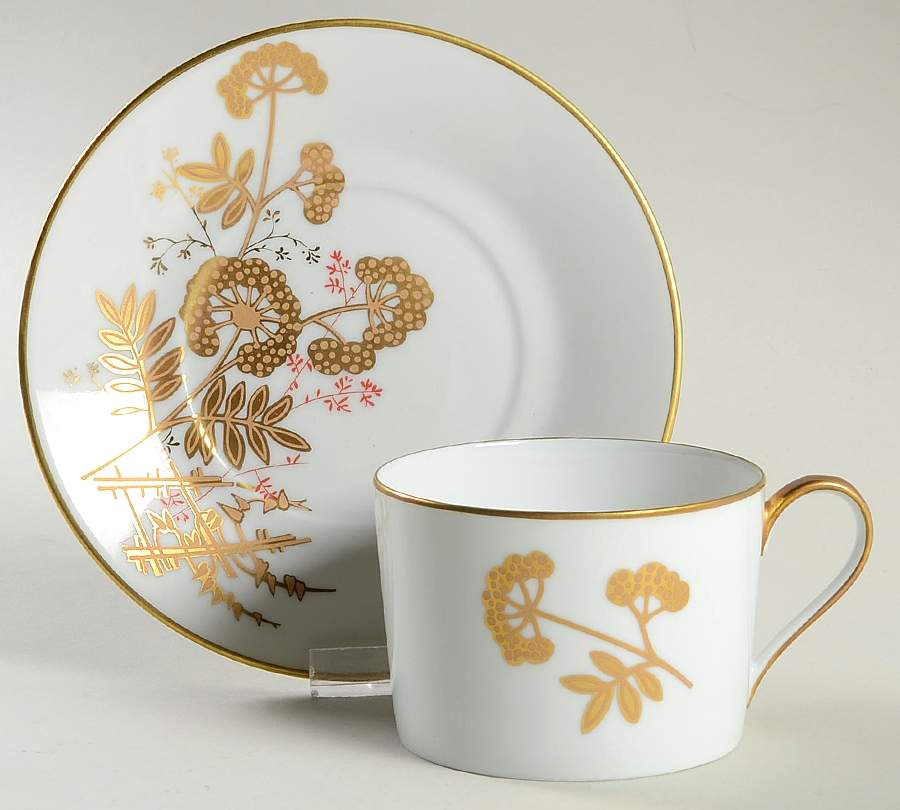 Lhassa Flat Cup & Saucer Set by Royal Limoges-1