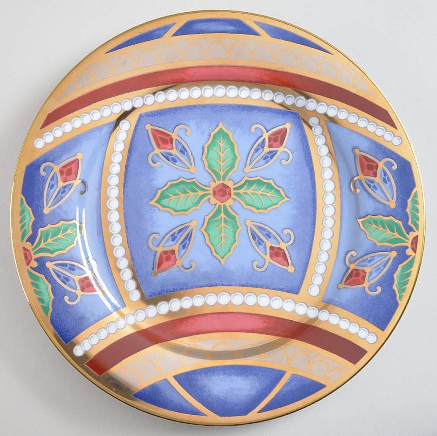 Gold Buffet (Ornaments) Salad Plate by Royal Gallery-1