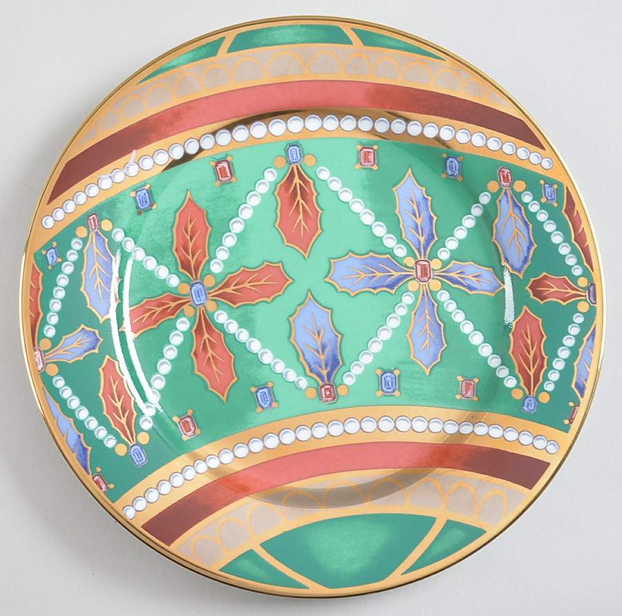 Gold Buffet (Ornaments) Salad Plate by Royal Gallery-1