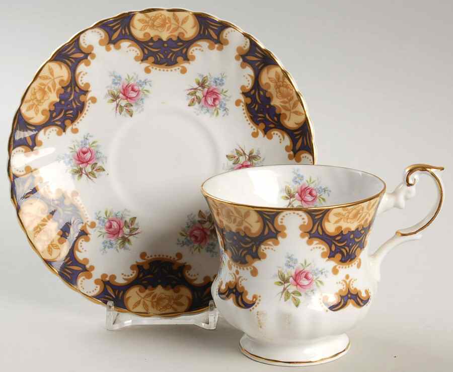 6039A Footed Cup & Saucer Set by Rosina-Queens-1