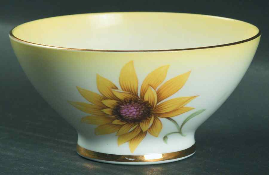 Sunflower Mini Open Sugar Bowl by Royal Albert-1
