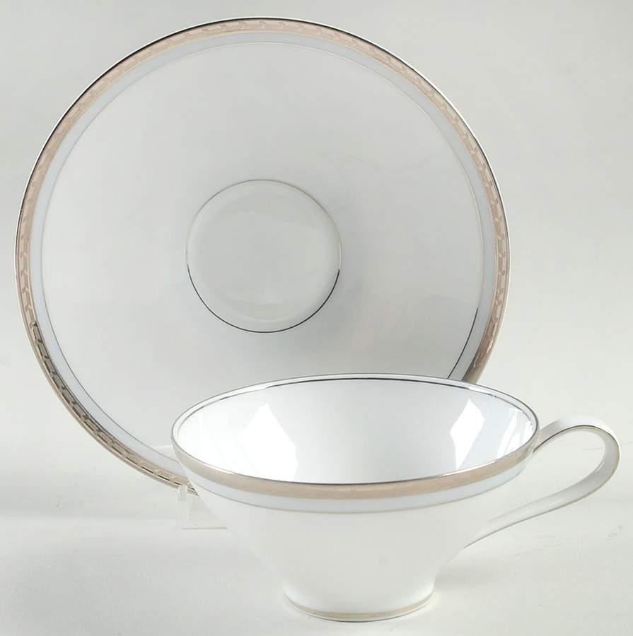 3289 Blue Flat Cup & Saucer Set by Rosenthal - Continental-1