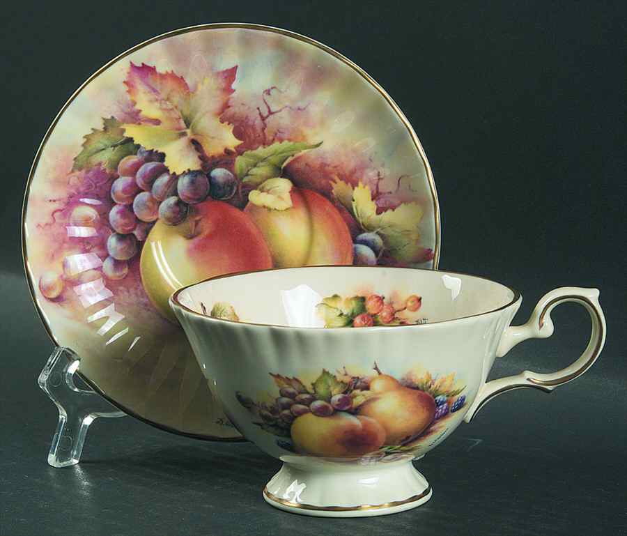 RST116 Footed Cup & Saucer Set by Royal Stafford-1