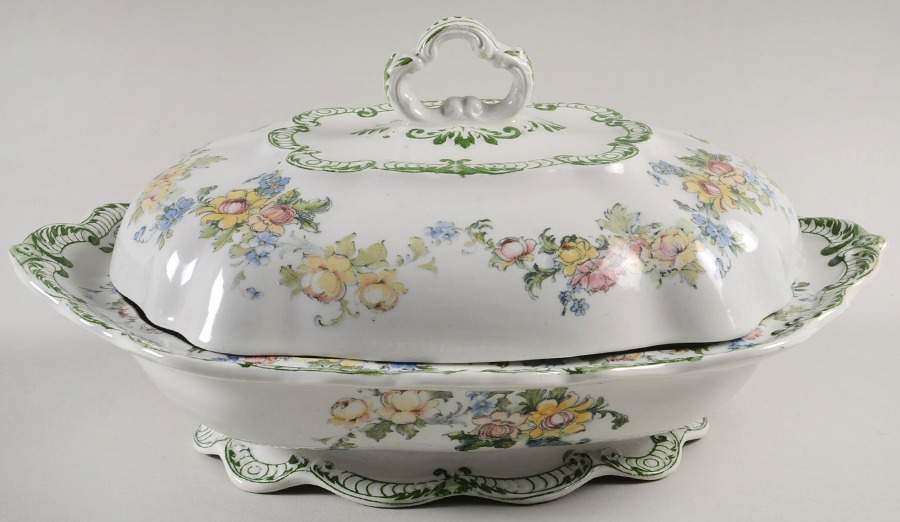 Navarre Rectangular Covered Vegetable by Ridgway (Ridgways)-1