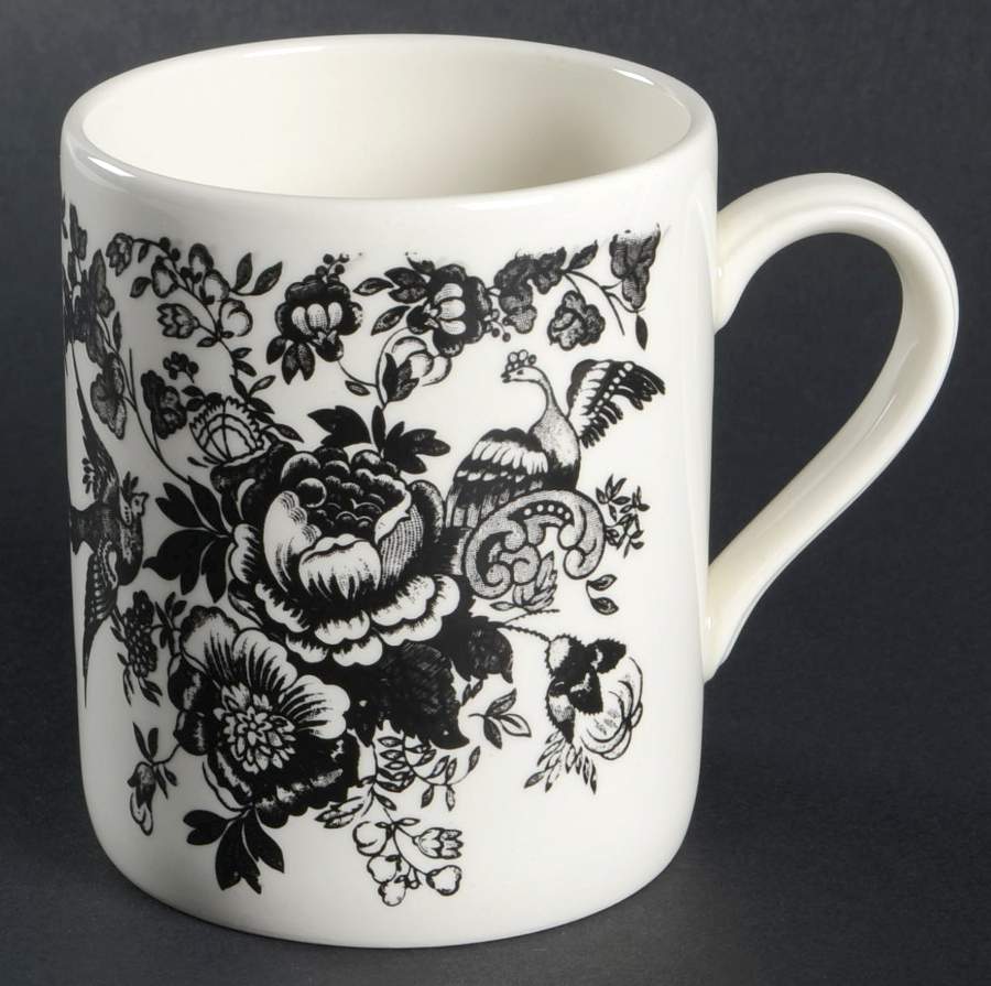 Asiatic Pheasant Black Mug by Royal Stafford-1