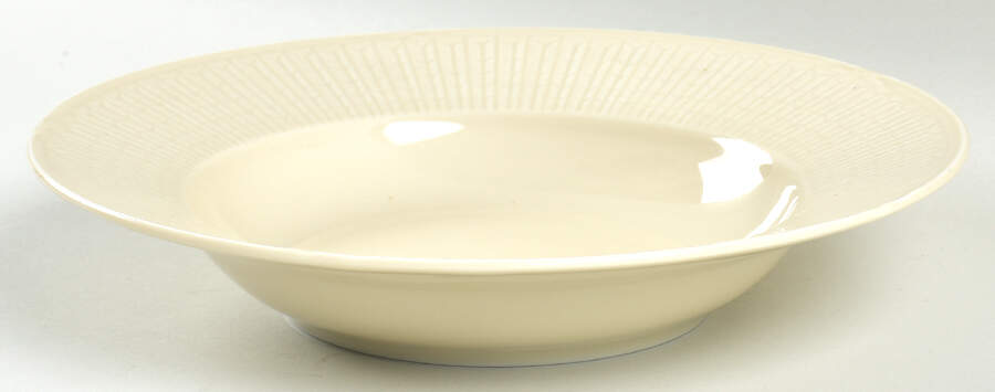 Swedish Grace Sand (Cream) Rim Soup Bowl by Rorstrand-1