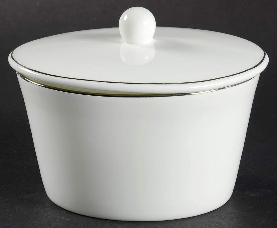 Signature Platinum Sugar Bowl & Lid by Royal Doulton-1