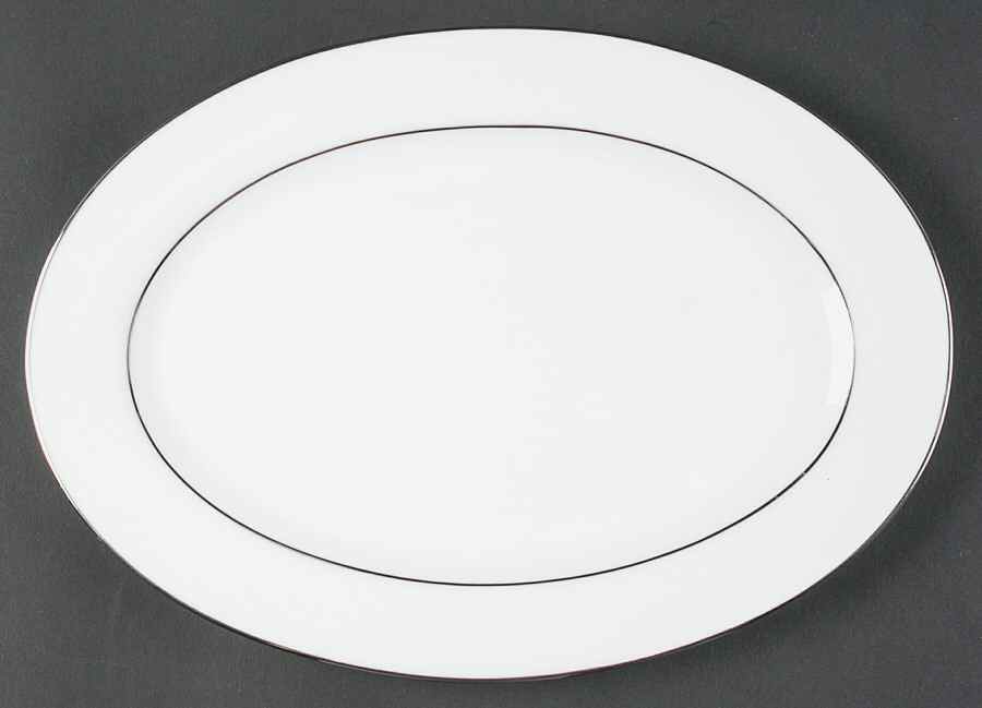 Signature Platinum 10" Oval Serving Platter by Royal Doulton-1