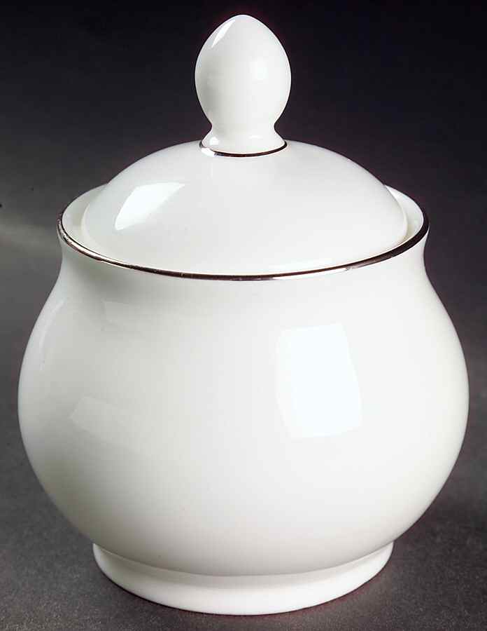 Signature Platinum Sugar Bowl & Lid by Royal Doulton-1