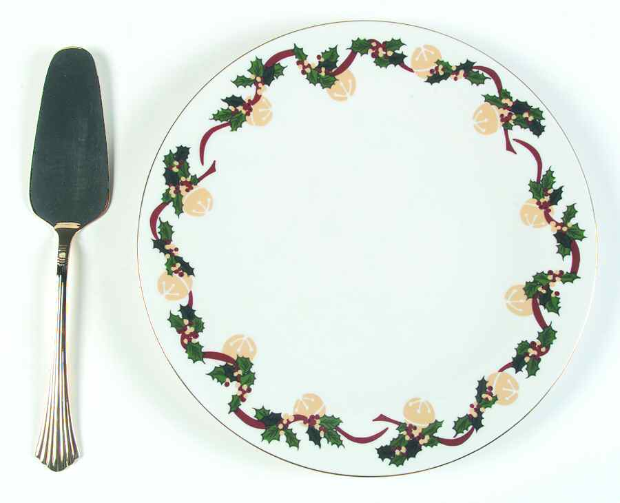 Holly Halls Cake Plate and Server (Boxed Set) by Retroneu-1