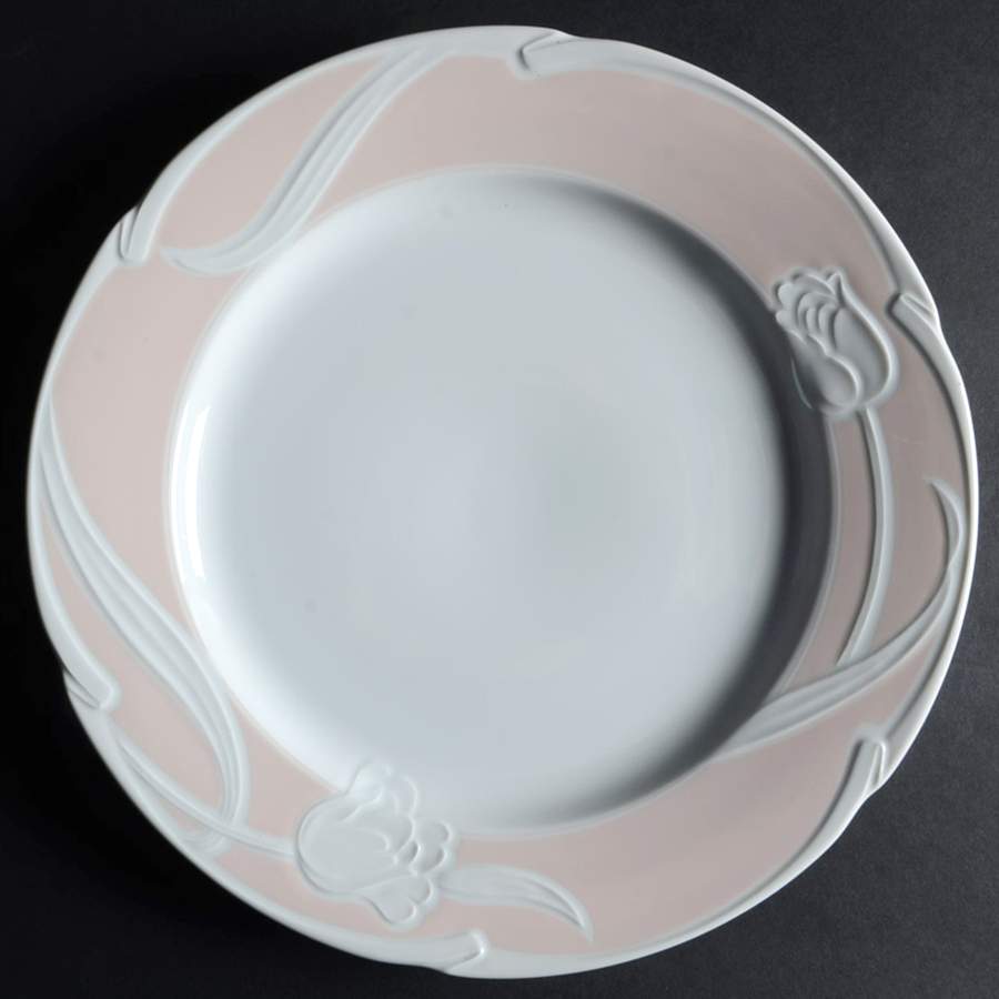 Swing Tulip Peach 12" Chop Plate (Round Platter) by Ranmaru-1