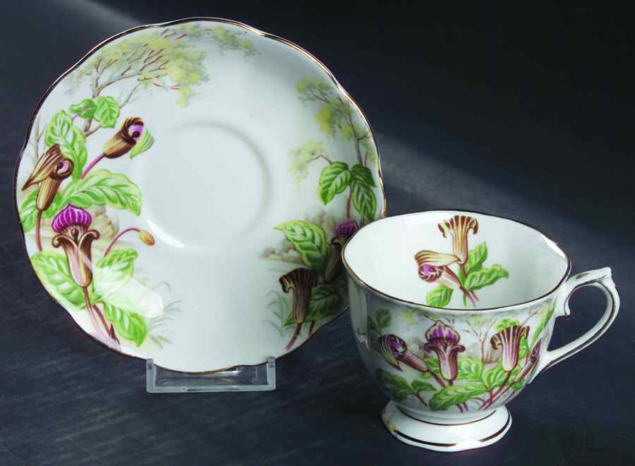 Jack in the Pulpit Footed Cup & Saucer Set by Royal Albert-1