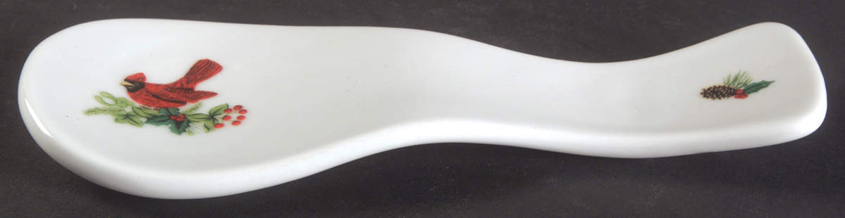 Cardinal Christmas Spoon Rest/Holder (Holds 1 Spoon) by Royal Norfolk-1