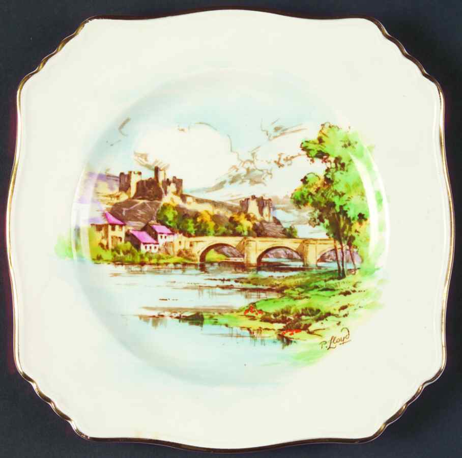 Richmond Castle Square Dessert Plate by Royal Winton-1