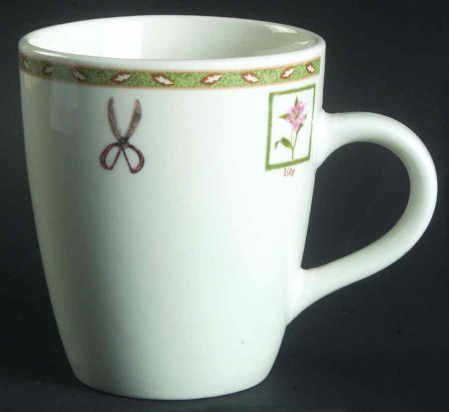 RNF11 (Lighter Green Band With Leaves) Mug by Royal Norfolk-1