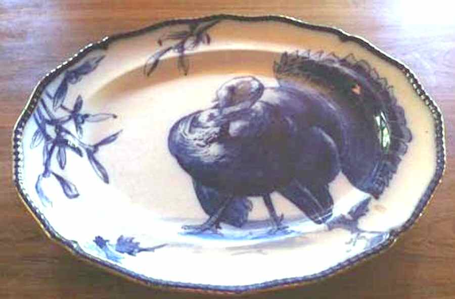 Turkeys 14" Oval Serving Platter by Royal Doulton-1