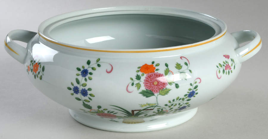 Chine Petit Panier Chinois Celadon Round Vegetable No Lid by Raynaud-1